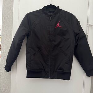 Jordan Black Jacket with Red Logo